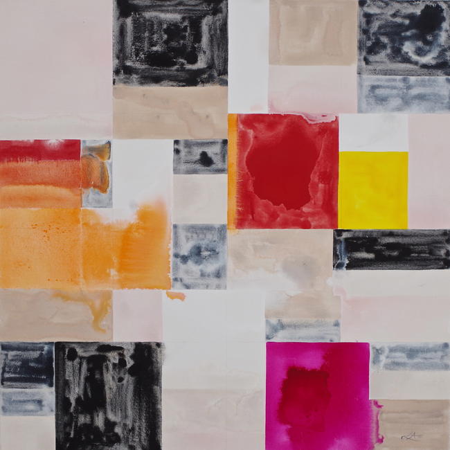 hot pink square bleed no. 7