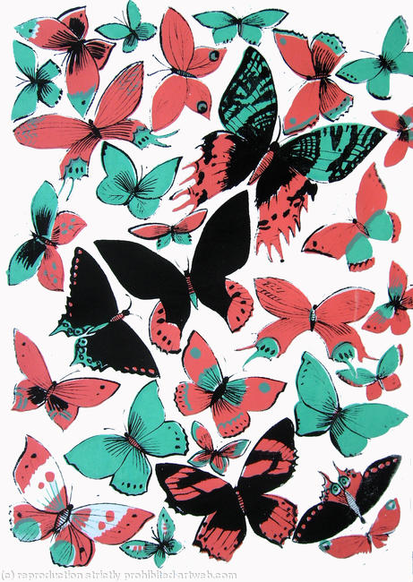 Butterflies in flight