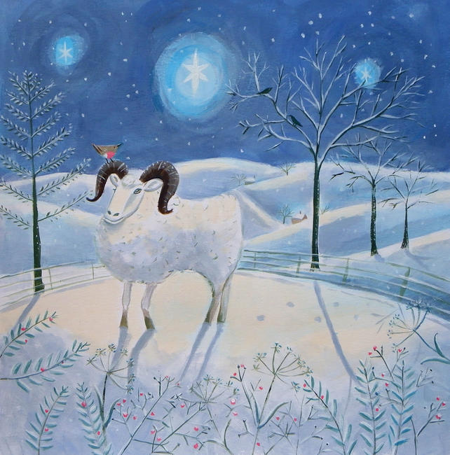 Sheep with Robin
