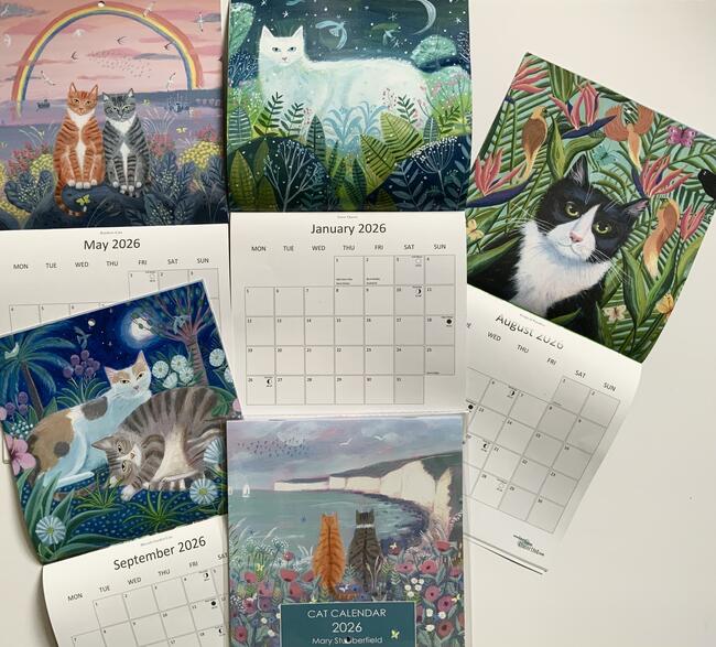 Cat calendar x 2