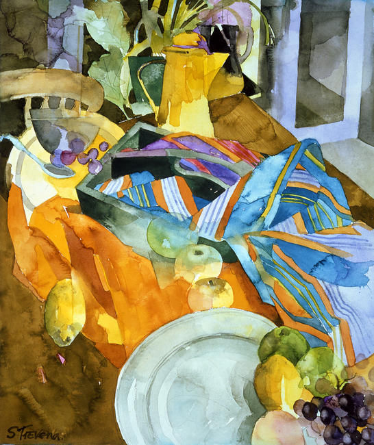 Still Life with Yellow Cloth
