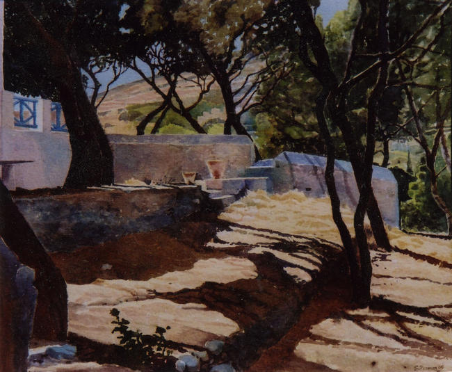 Sunny terrace, Greece
