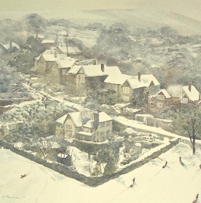 Snow on The Avenue, Lewes