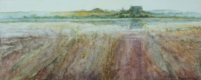 River Adur with Lancing College by Krysia Drury