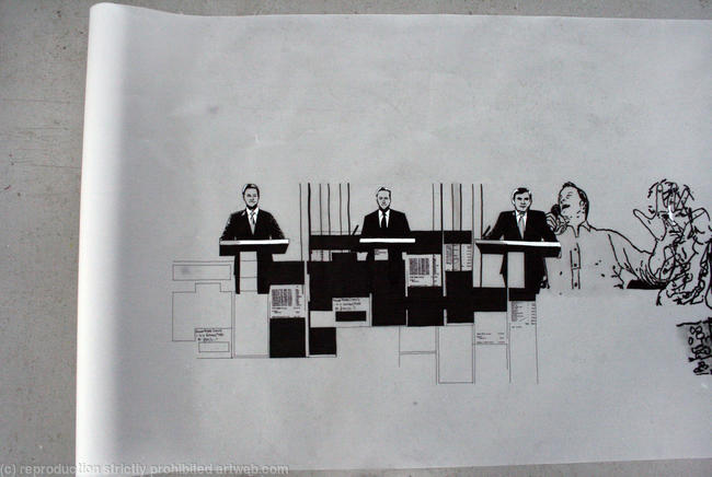 Transparency scroll drawing 2010 (detail)
