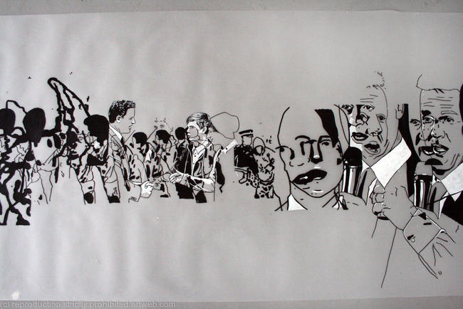 Transparency scroll drawing 2010 (detail)