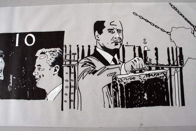 Transparency scroll drawing 2010 (detail)