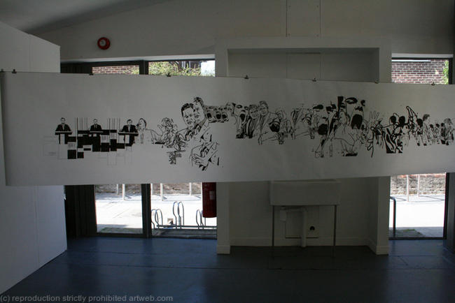 'Transparency' scroll 2010 (detail) installation