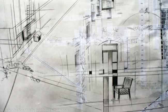 Western Road scroll drawing (detail)