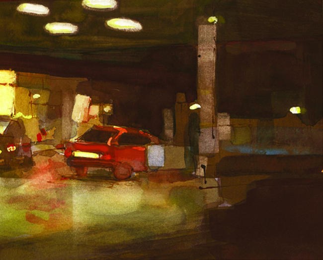 petrol station