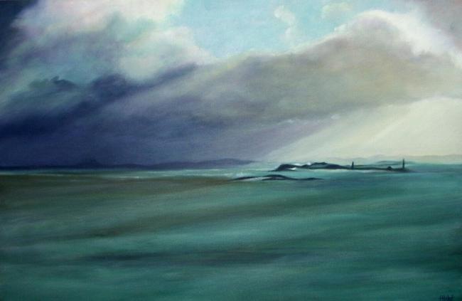 Bamburgh Castle from Holy Island