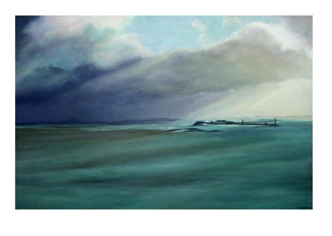 Bamburgh Castle from Holy Island