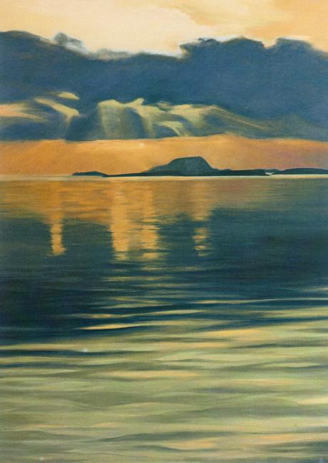 Clare Island from Westport: card