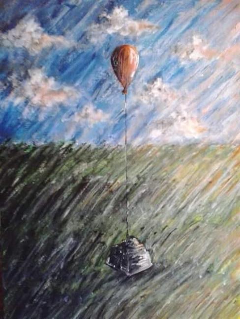 Painting by Marina Travaglini, Pitch 69