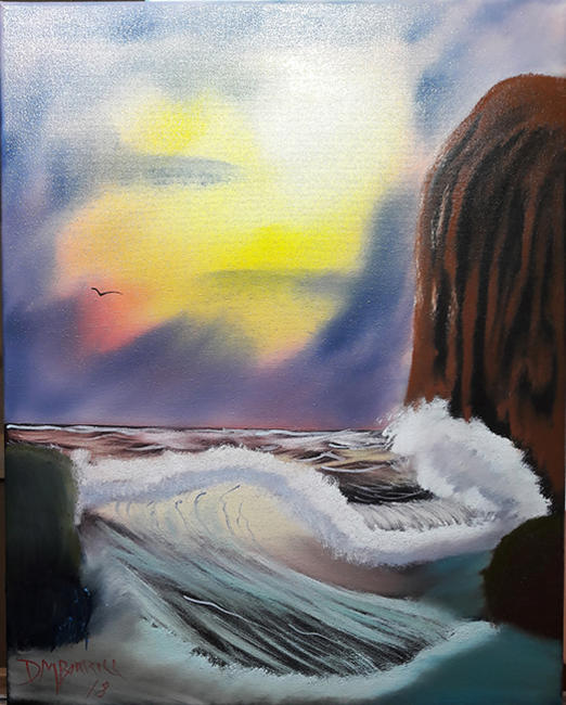 Crashing waves