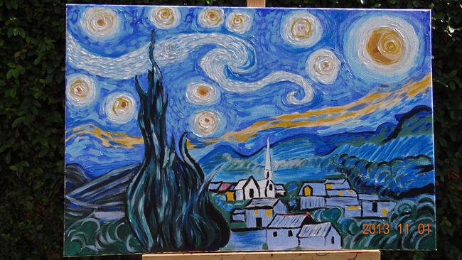 Starry Night After Van Gogh