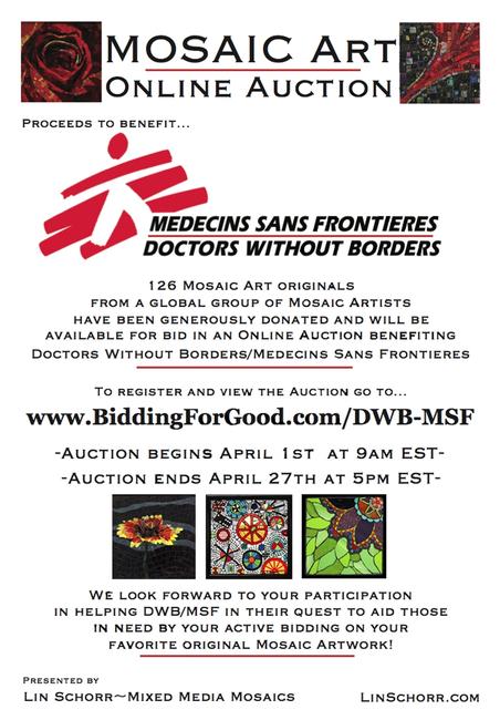 Mosaic Art Online Auction for Doctors Without Borders