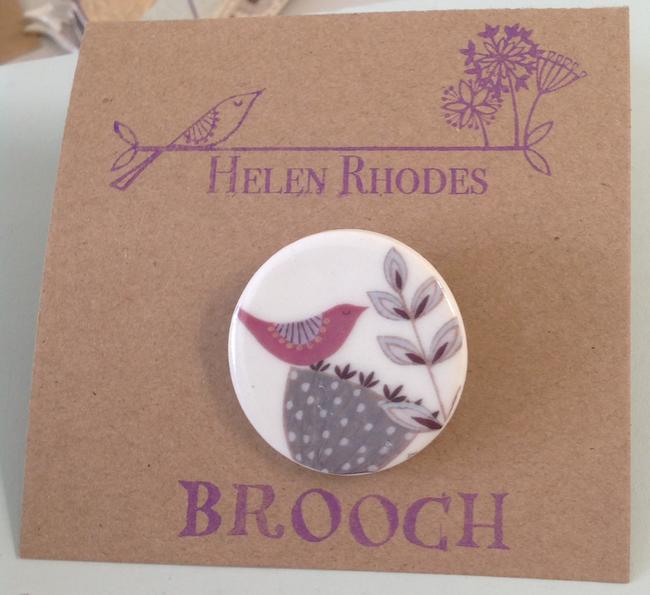 Red Bird Brooch
