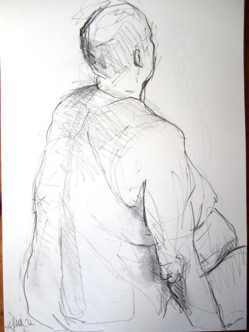 Pete, sitting back