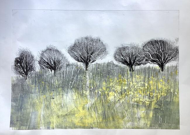 Yellow trees