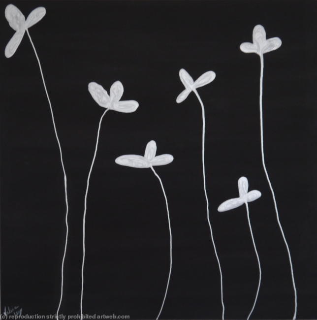silver flowers