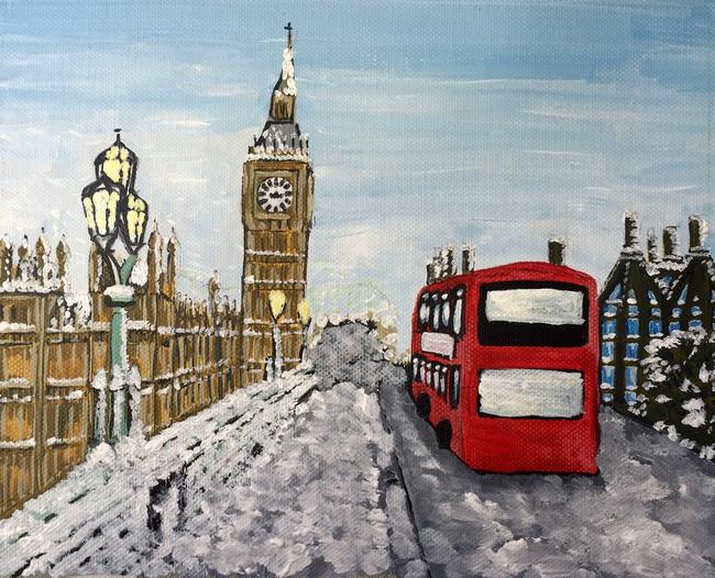Westminster Bridge at Christmas