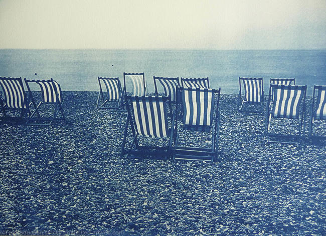 TWELVE DECKCHAIRS