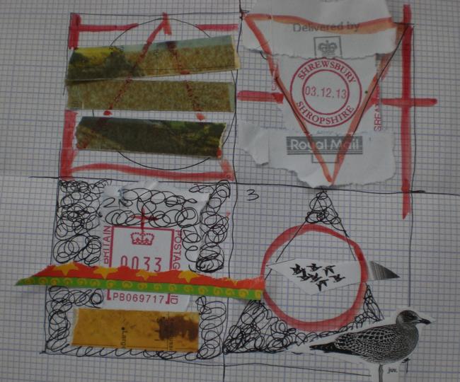 An inventive use of postmarks by Heather