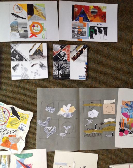 Finished collages