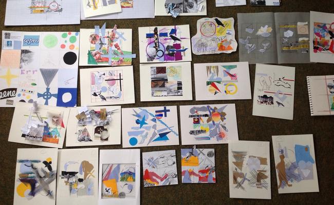 Finished collages