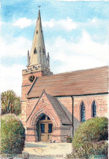Wombourne Church St.Benedict Biscop Staffordshire