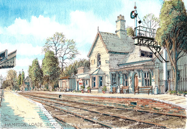 Hampton Loade Station SVR Shropshire, greeting card