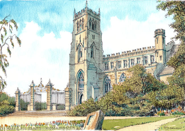 Kidderminster St Marys Worcestershire greeting card