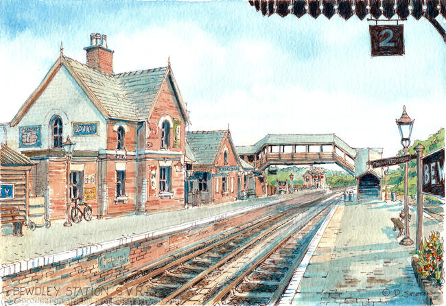 Bewdley Station S.V.R. Severn Valley Railway greeting card