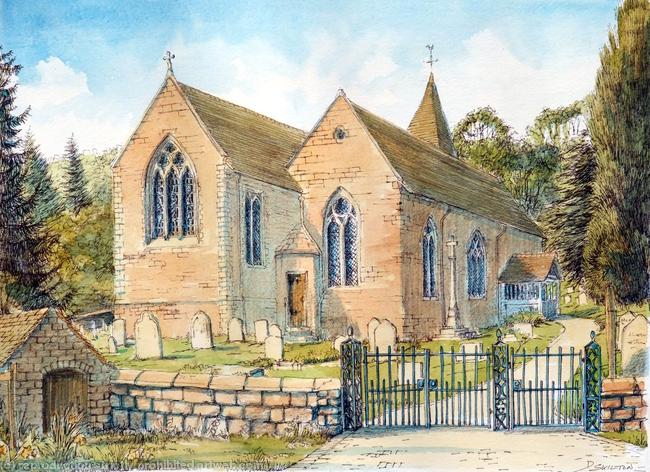 Ribbesford Church Bewdley St Leonard s Worcestershire, greeting card