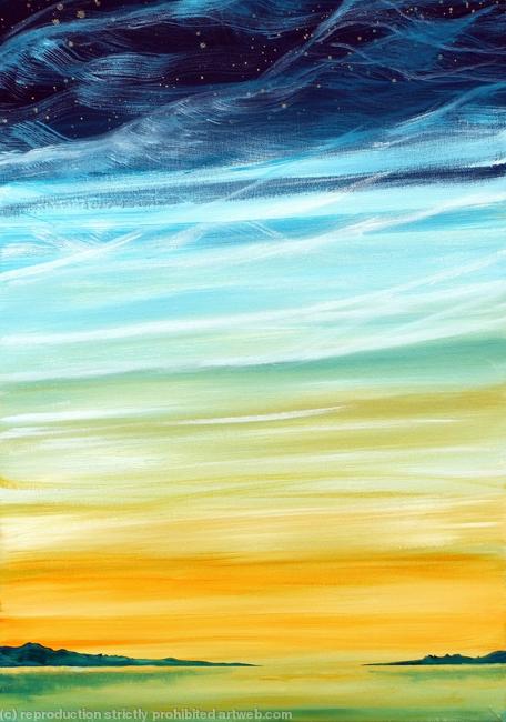 Yellow Sunset Original