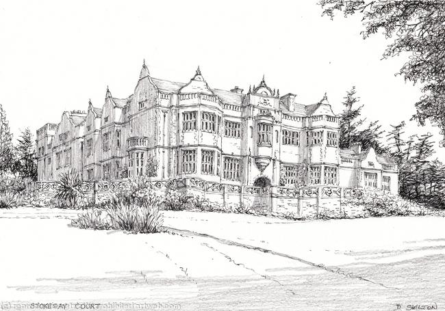 Example of image drawn for shoot card