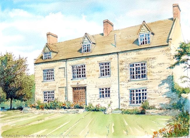 Example of a house commission from photographs emailed to me