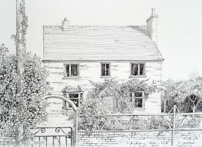 Example of a house commission from photographs emailed to me