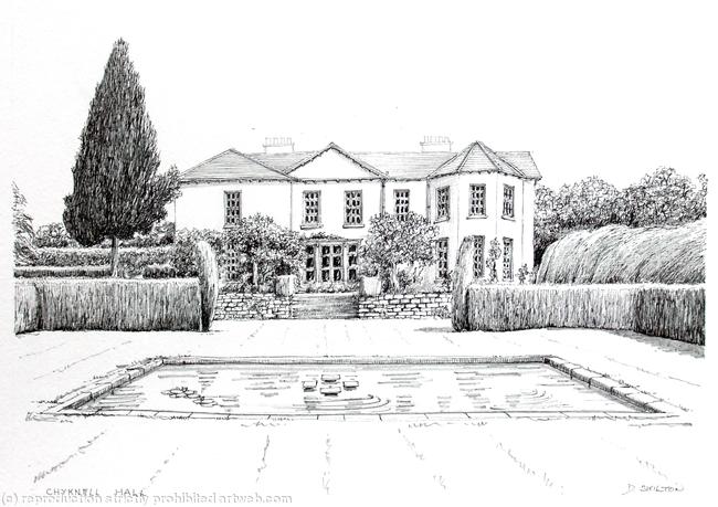 Example of a house drawing for a shoot card