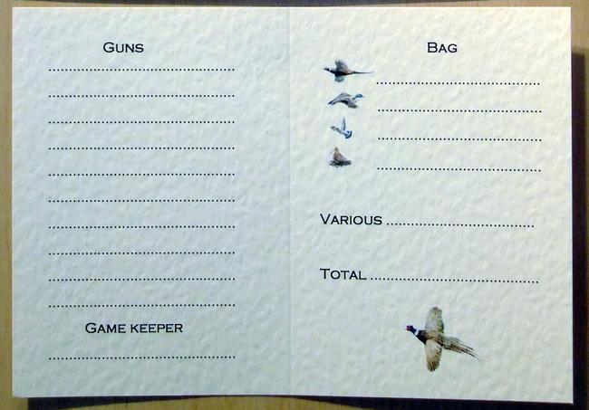 Possible inside pages of shoot card with bag images