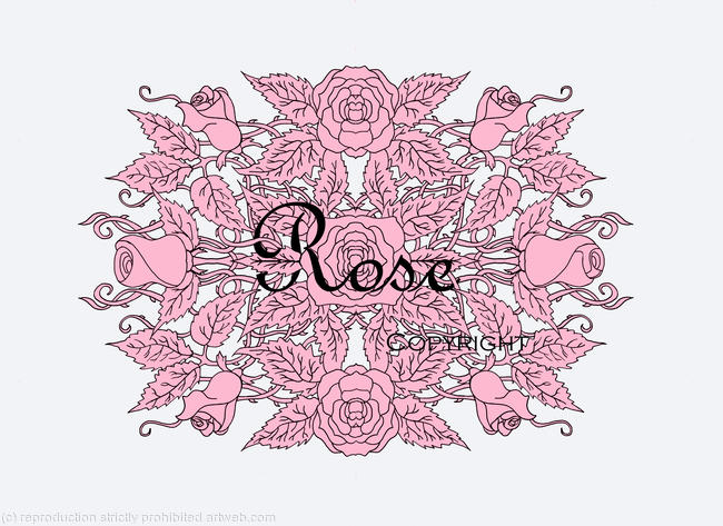 Rose or any name or flower design scan for your use.