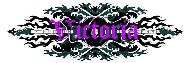 victoria purpleguitar 4 print joined colour green blackjpeg