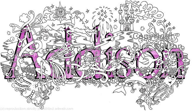 Addison girls name art design as a greeting card