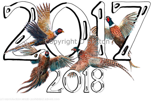 2017 small 2018 woven game birds for shoot card image
