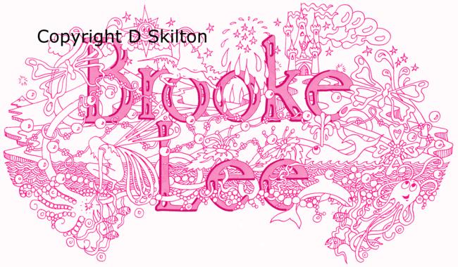 Example of a pink whole name scan sold as a jpeg for you to use any way you like.