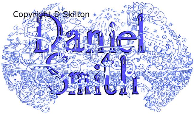 Examlle of the knight design in blue sold as a jpeg for you to copy as you wish