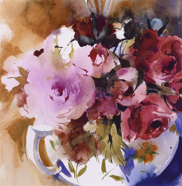 KO.101 teapot of roses