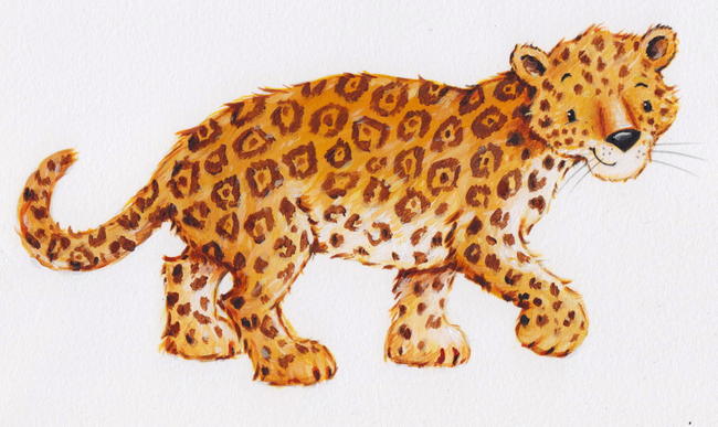 J is for Jaguar (from animal alphabet / Ali Ink)
