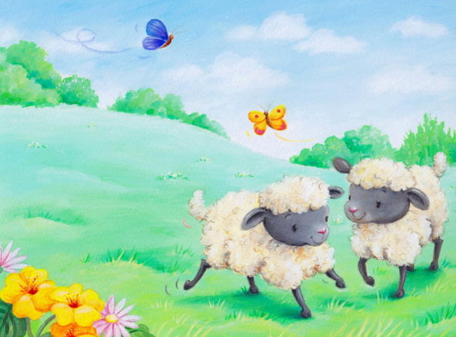 Spring sheep (from work awaiting publication)